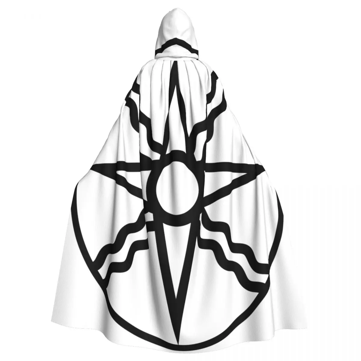 

Long Cape Cloak Mesopotamia Assyrian Star Sun God Shamash Hooded Cloak Coat Hoodies Elf Purim