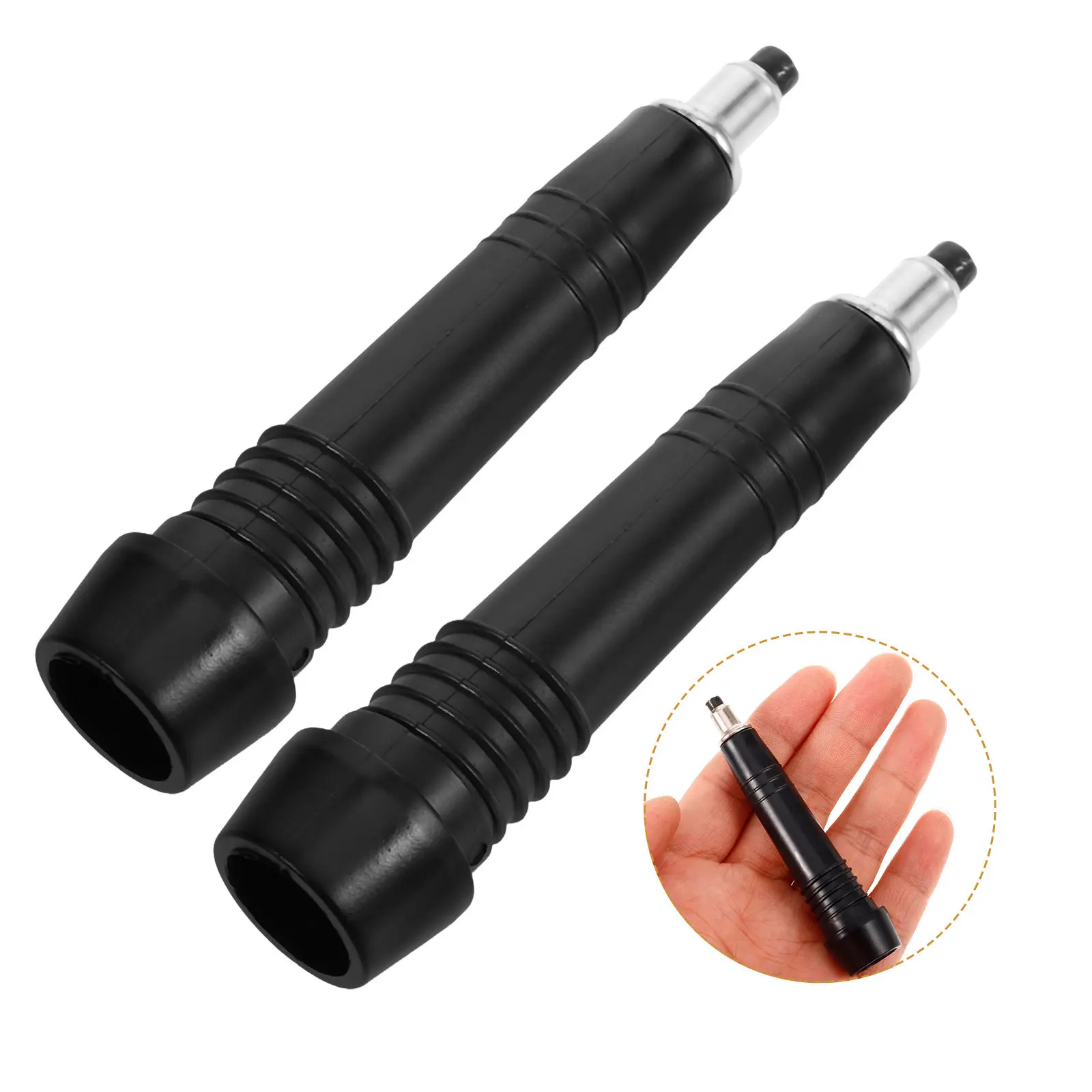 

2 шт. прочных стальных наконечников для треккинговых палок, легко устанавливаемые, плотно прилегающие, сменные наконечники для походных палок, для прогулочных тростей, для активного отдыха на природе