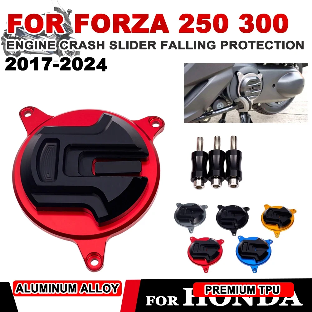 

Для HONDA FORZA 250 300 FORZA300 FORZA250 Si 2017- 2023 2024 комплект защитных кожух двигателя, защитная крышка, ползунок, защита от падения