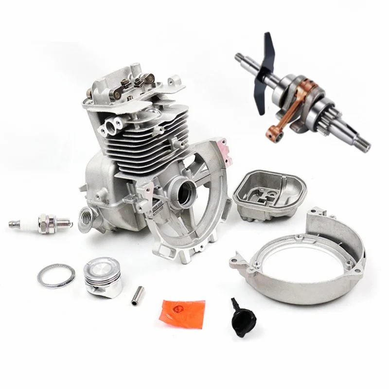 Aluminum Alloy GX35 140F Cylinder Head Assembly With Crankshaft For Four Lawn Mower Brush Cutter Engine Replacement Part
