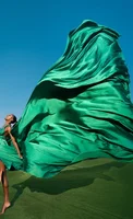RFYR A Line Evening Dress Long Train Party Dresses Flying Dress Celebrity Gala Dress for Arabic Women فساتين منا Customized 4