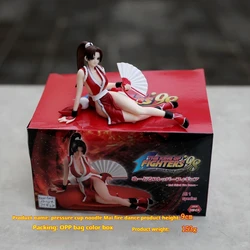 Anime Mai Shiranui King Of Fighters 98 Action Figure 9cm Instant Noodles Doll Model Car Ornament 9cm Weight Figures Collection