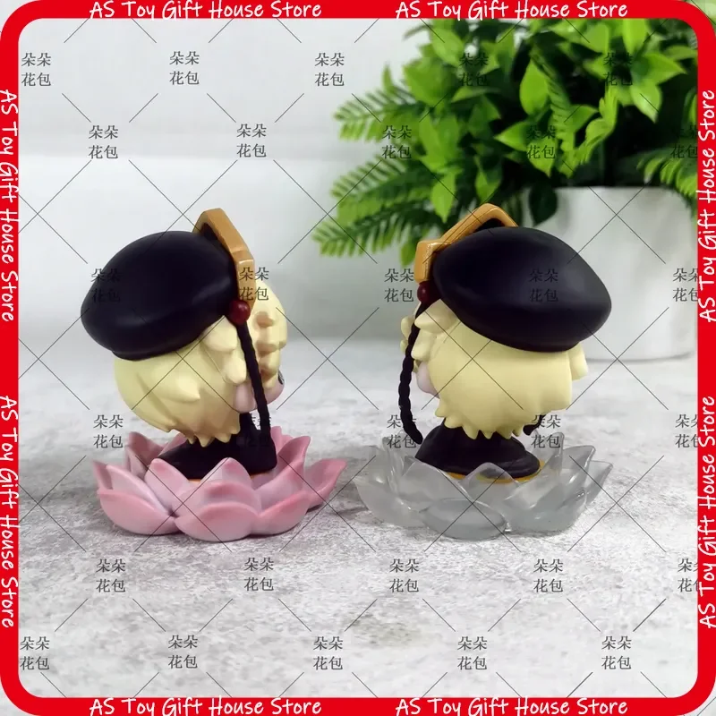 Demon Slayer Douma Chibi Anime Figure Lotus Sitting Pose Car Decor Computer Case Ornament Noodle Stopper Collectible Figurine - view 3