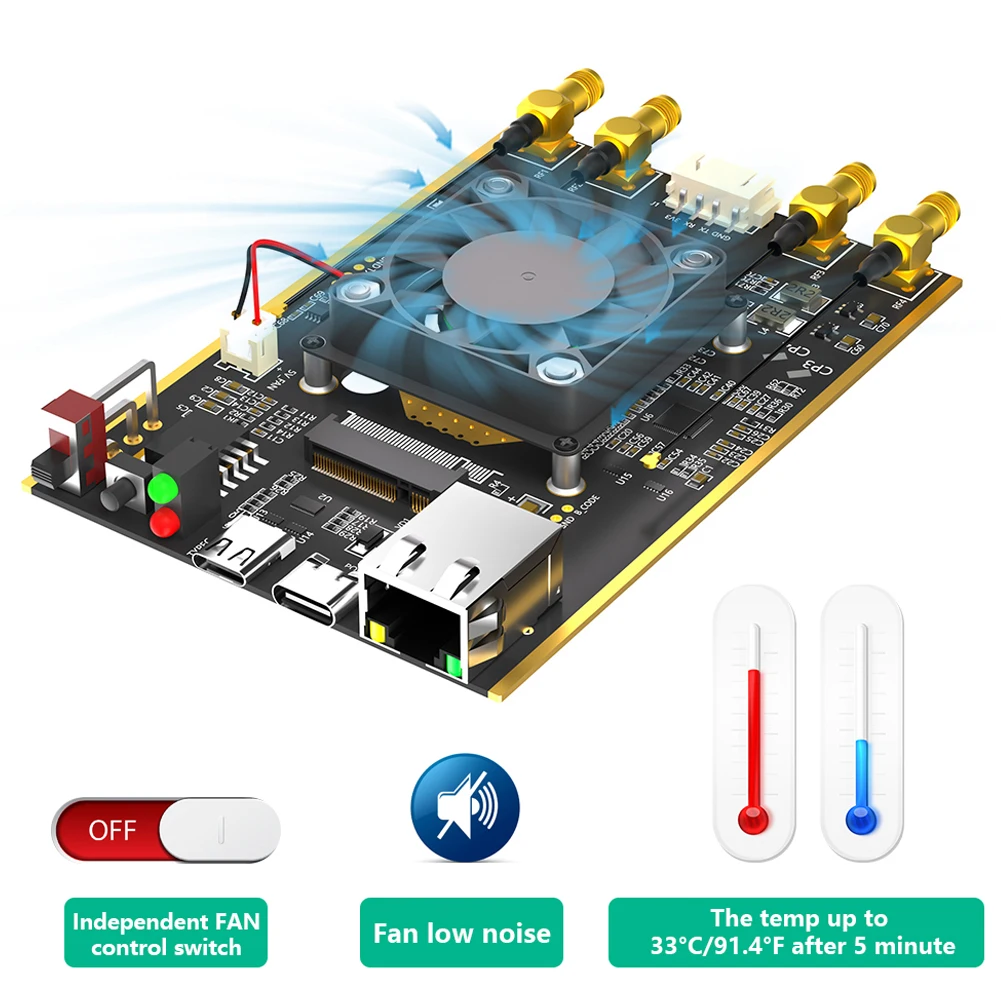 NGFF M.2 naar USB 3.0-adapter met simkaartsleuf Draadloze kaartconverter 4-antenne draadloze moduleadapter voor pc