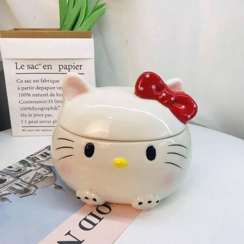 

Анимационное периферийное оборудование, милые периферийные устройства Hello Kitty, керамическое хранилище, поделки, украшения, домашние банки для печенья для детей