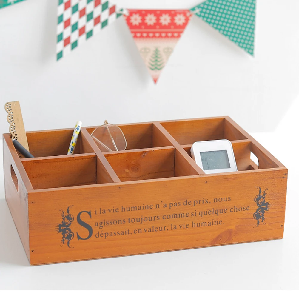 Vintage Storage Box and Organization Boxes Desktop Sundries Case Organizer Container