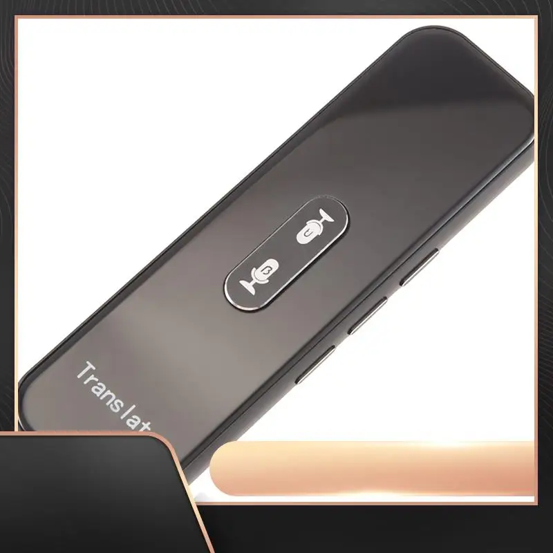 

1 Piece Voice Translator 137 Languages Instant Translated Wireless Way Real Time Translator APP (Black)