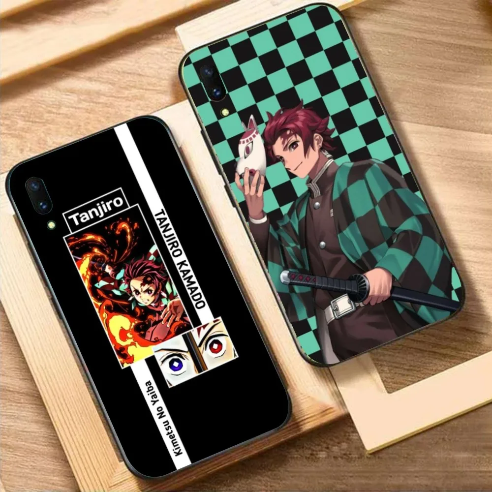 Demon Slayer Tanjiro Mobile Phone Case for Huawei Mate 40 30 20 10 Pro Lite Nova 9 8 5T Y7p Y7 Black Soft Phone Cover Funda