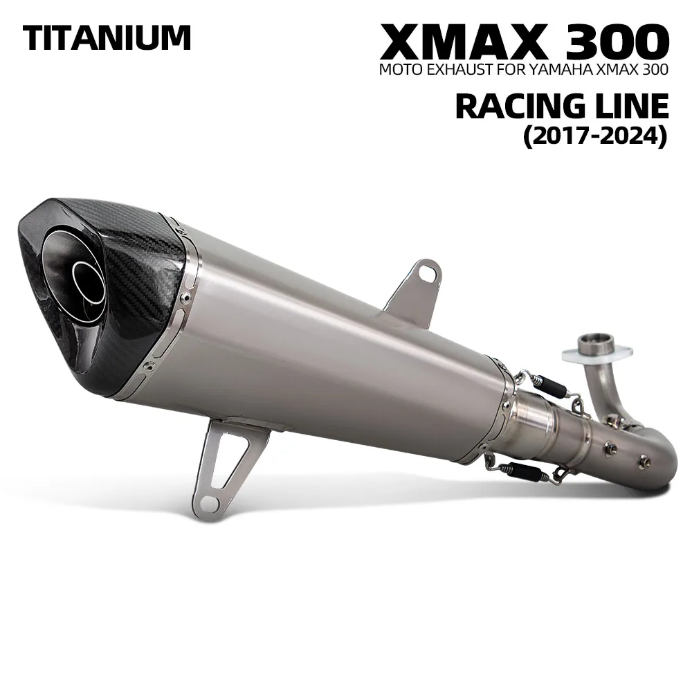 

XMAX300 Exhaust Full System muffler For Yamaha XMAX250 XMAX300 XMAX 250 300 Tech MAX 2017-2024 Motorcycle Exhaust front pipe kit