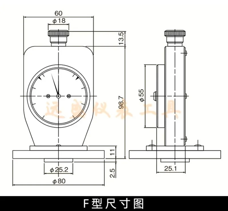 TECLOCK Soft Rubber Hardness Tester Spherical C-Type Hardness Tester GS-701N