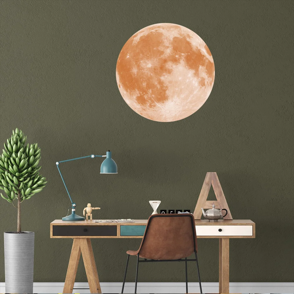 

Alasum 1pc Round Glow in The Wall Decal Sticker for Bedroom Ceiling Decor Living Room Wall Art Decoration