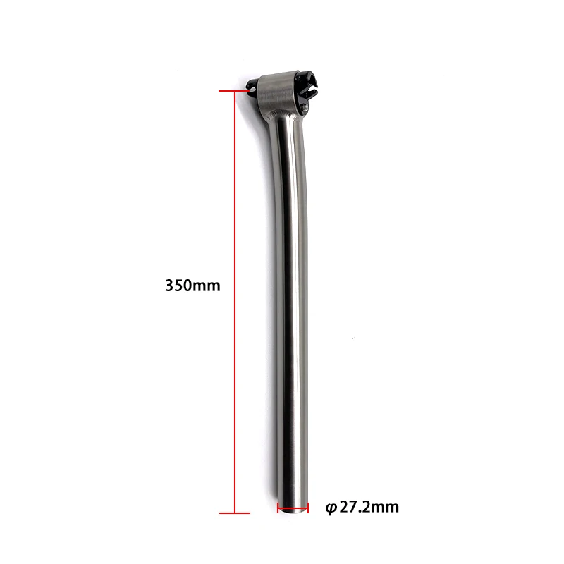 1Piece Titanium 350mm Back Float Seatpost Bicycle Frame Bike Accessories Cycling Parts MTB Ultralight Layback/Normal 27.2/31.6mm