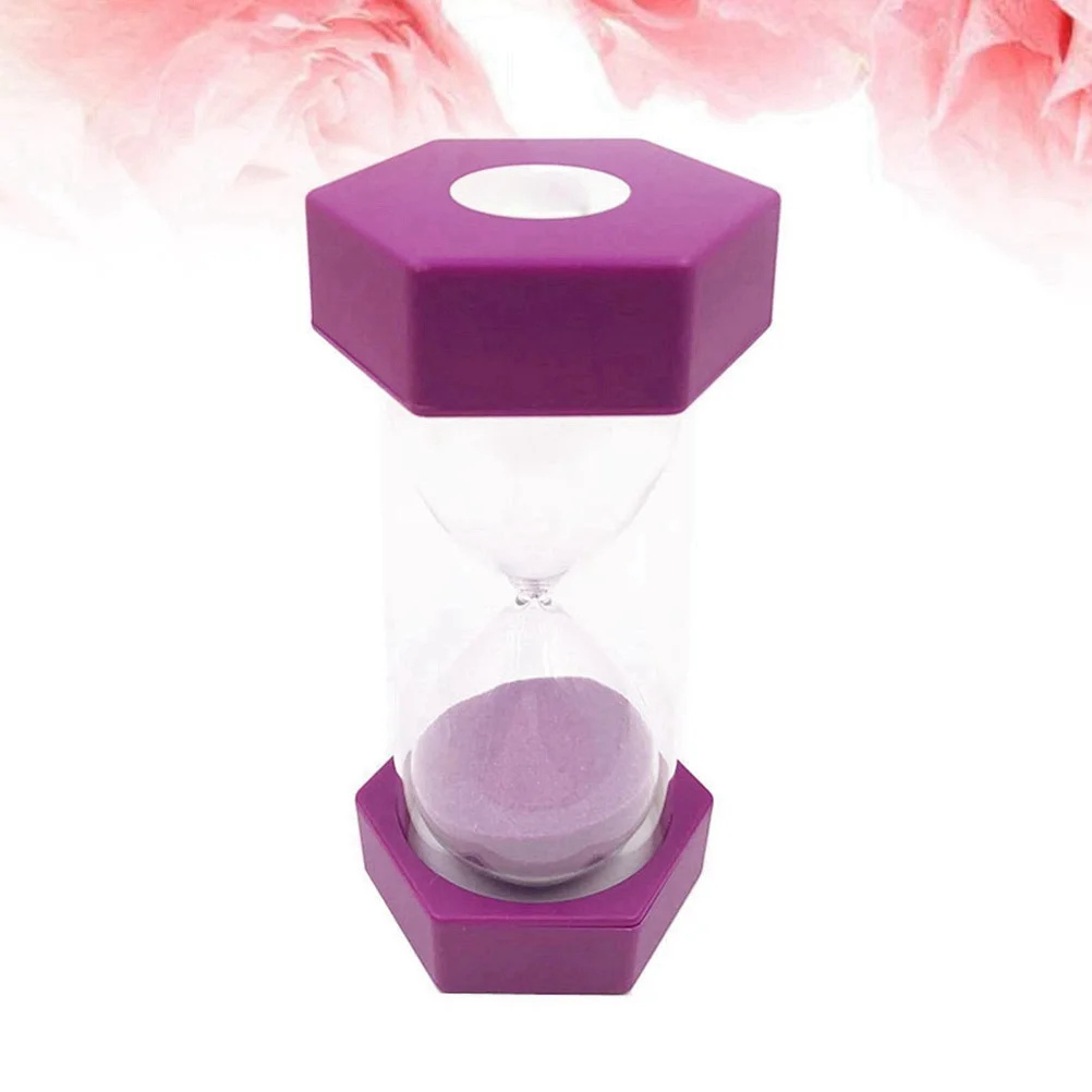 

Hexagon 6 Minutes Colored Sand Timer Plastic Hourglass for Kids Games Cooking Exercise Home Decor Hourglass Timer