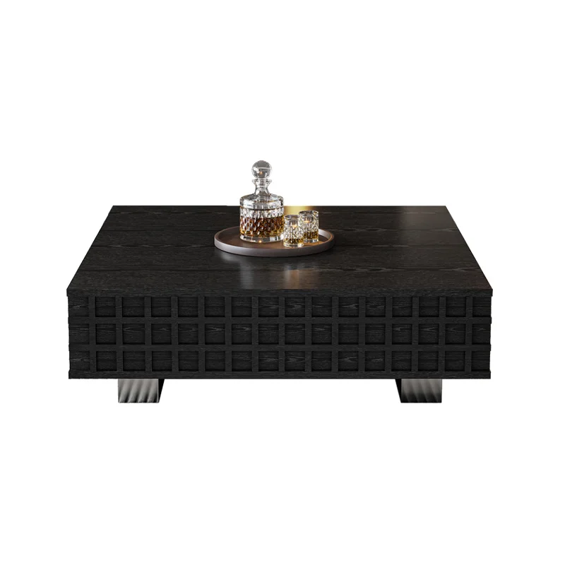 

Minimalist coffee table living room home light luxury high-end solid wood coffee table