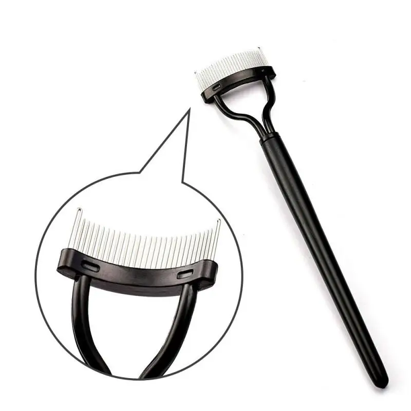 Peigne à cils en métal pliable, guide applicateur de mascara, séparateur de cils, brosse à cils en métal, outils de maquillage de beauté, cosmétiques