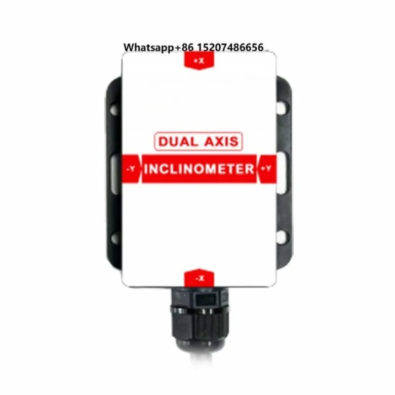 UBIS-826 Precision Dual-Axis Digital Inclinometer High Accuracy Angle Sensor IP67/68 Protection RS485 Metal Construction
