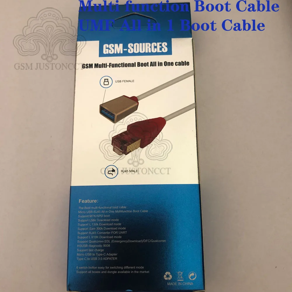 NUEVO Cable de arranque UMF todo en uno (commutación fácil) Cable de arranque multifunción Micro USB RJ45 todo en uno Cable Edl