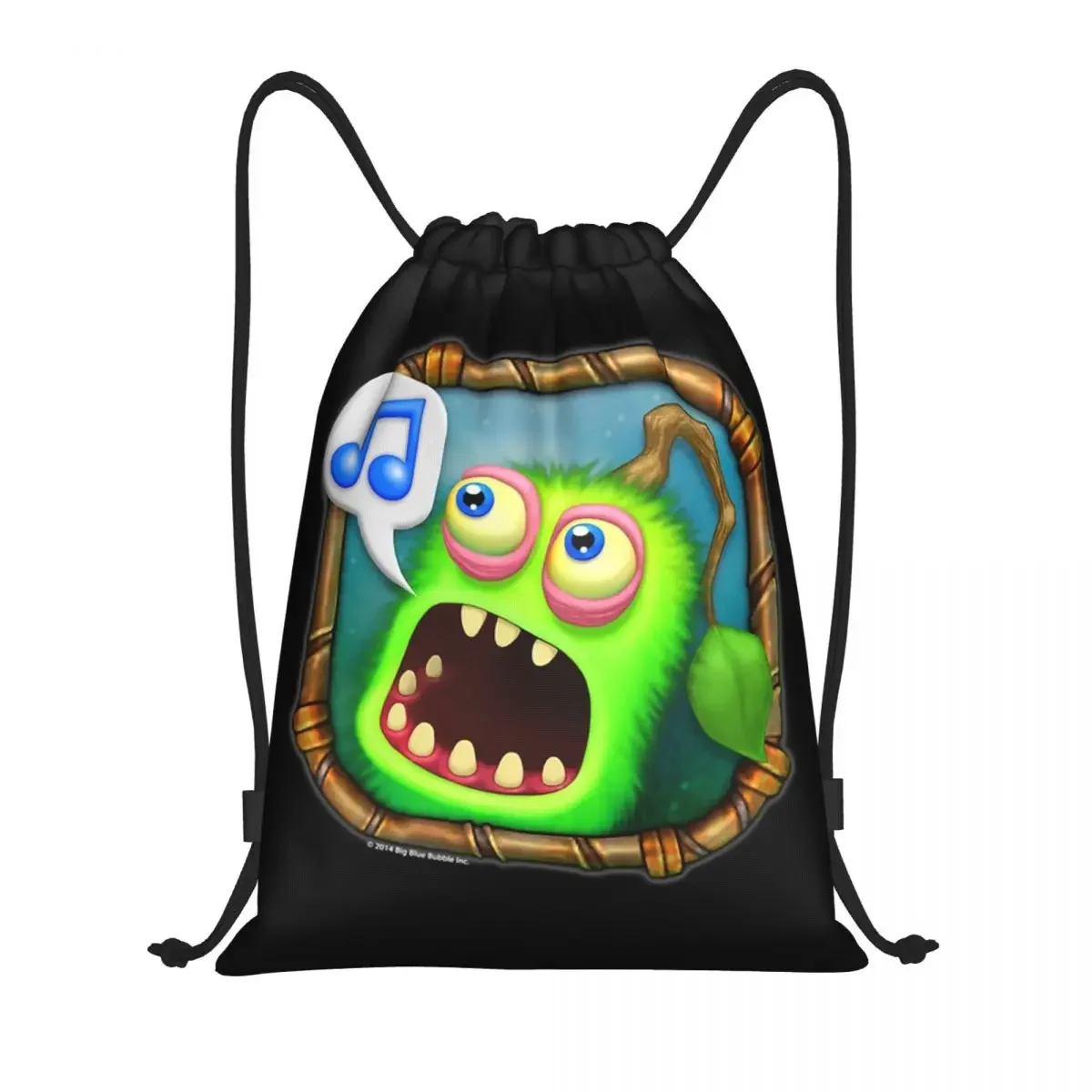 

Custom My Singing Monsters Furcorn Icon Drawstring Bags Men Women Lightweight Adventure Action Game Sports Gym Storage Backpack