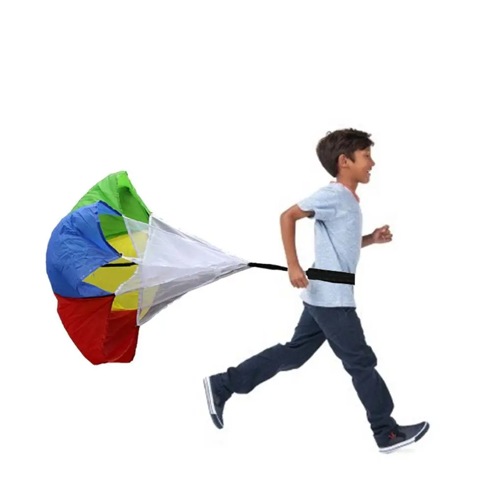 

Color Soccer Resistance Chute Gym Equipment Outdoor Sport Physical Speed Training Umbrella Drag Drills Parachute Umbrella