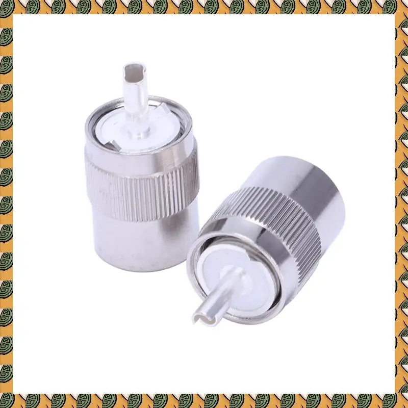 

A77I 100 шт. разъем UHF штекер PL259 припой RG8 RG213 LMR400 7D-FB кабель серебристый