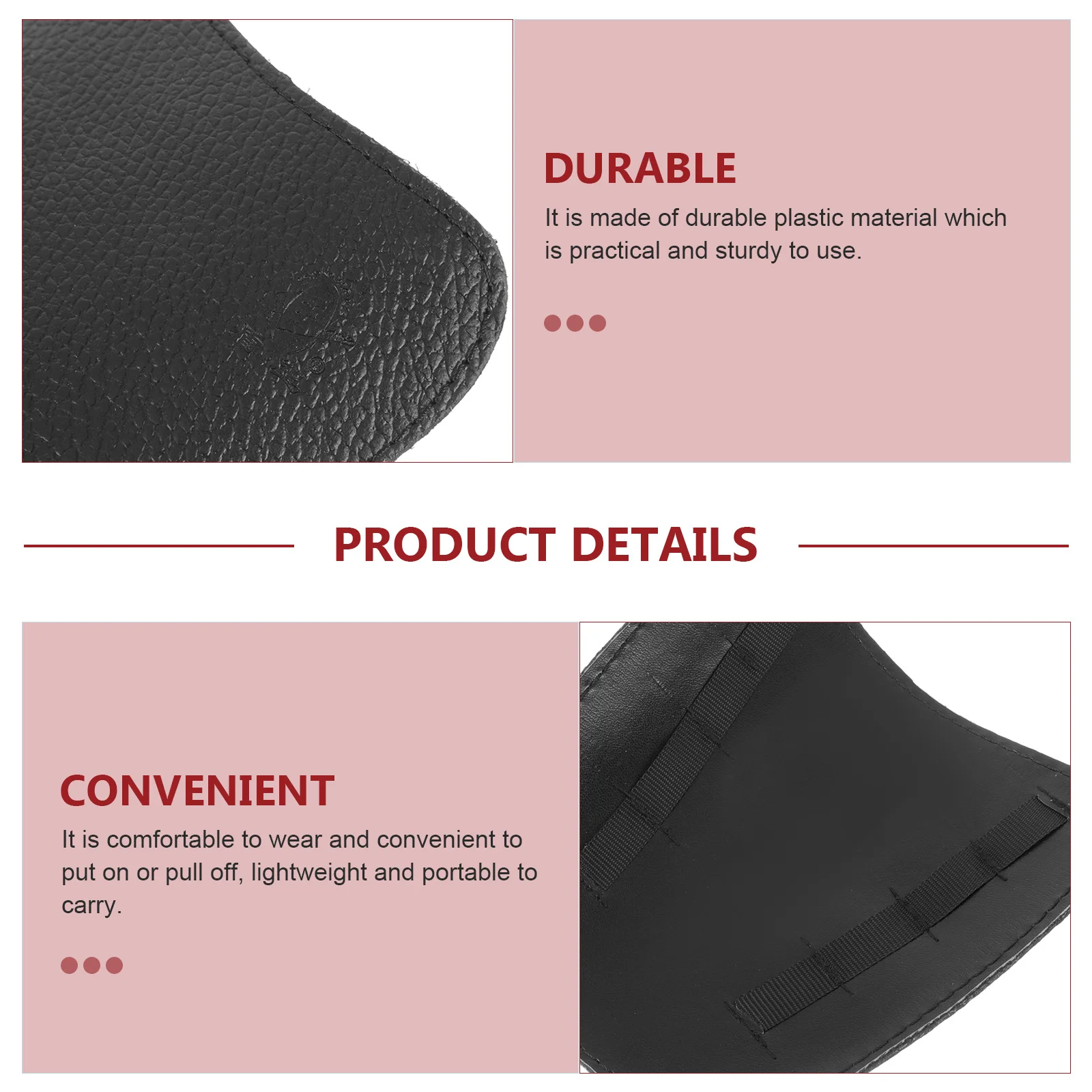 

1Pair Safety Shoes Covers Premium Cattlehide Material Comfortable Lightweight Reusable Protective Cover