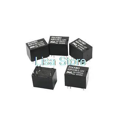 5Pcs HJR-4102-L-12V…