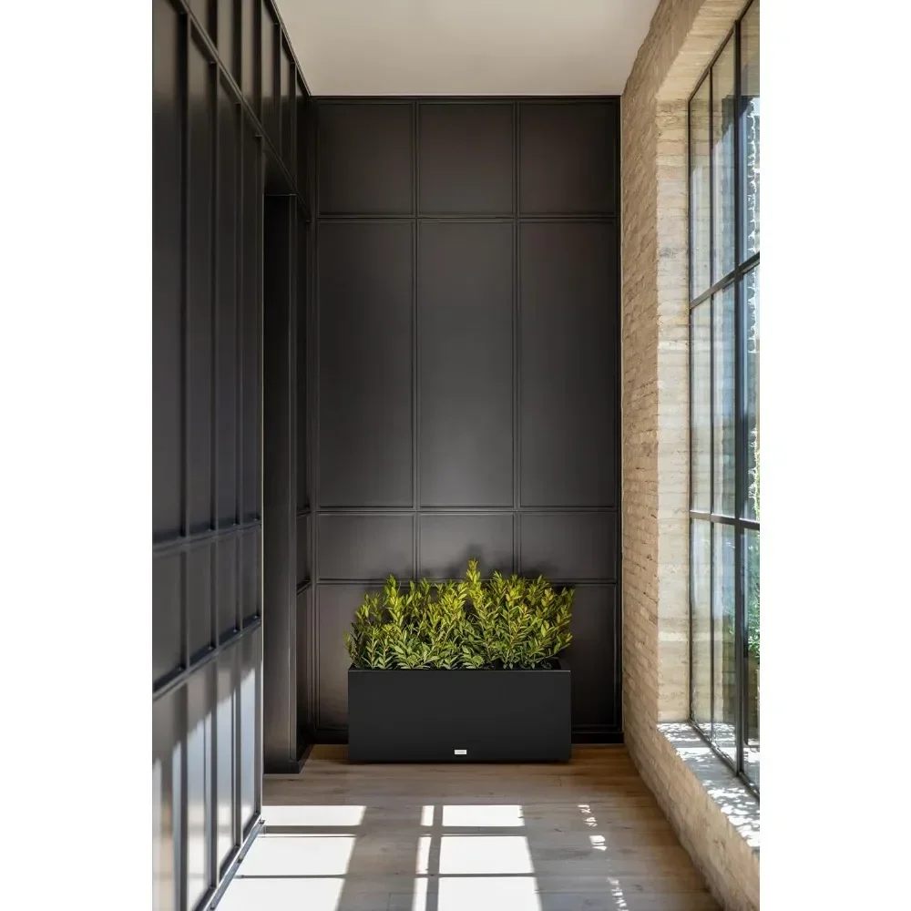 

#For Block Series Long Box Planter - Large Rectangular Planter for Outdoor Patio/Porch | Durable All-Weather Use with