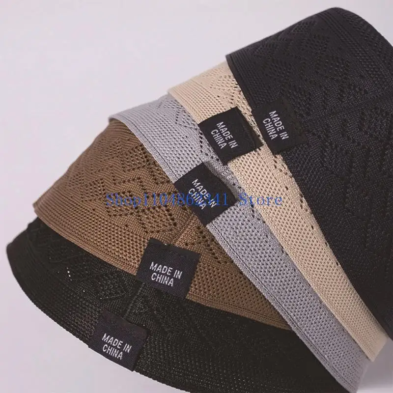 5asd 클래식 무슬림기도 Kufi Hat 문화 행사 수집을위한 Hollowout 디자인이있는 남성용 부드러운 터번 모자 매일 착용