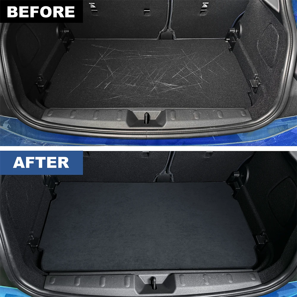 Suede Rear Trunk Pad for Mini Cooper S F65 F66 2024 2025 Accessories Anti-dirty Cargo Liner Mat Cover Decoration Flannel
