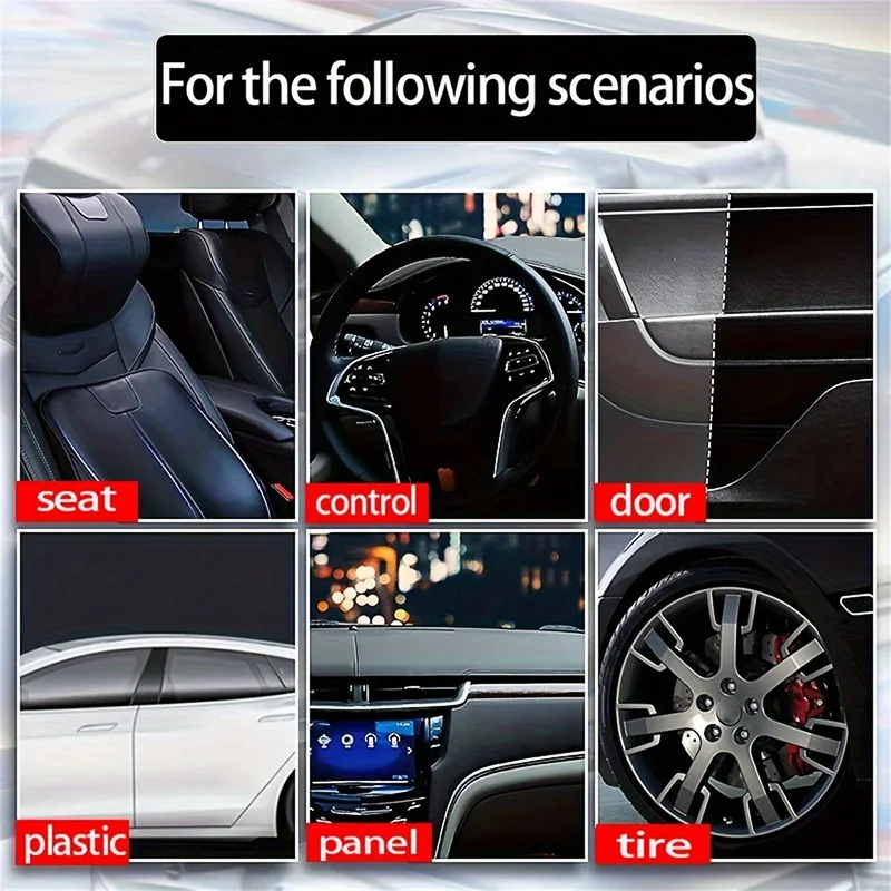 Tire Shine and Repair Agents - Fast-acting Shine Formula for Tires, Plastics, and Rubber - Long-lasting Gloss and Protection - N