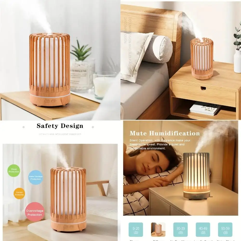 Upgrade your living space with this serene and stylish essential oil diffuser. Not only does it purify the air, but also creates