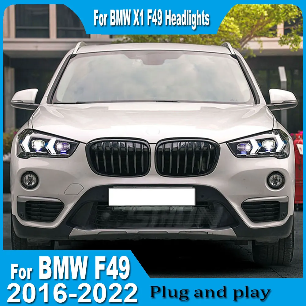 

Car Headlights For BMW X1 F48 F49 LED Headlight 2016-2022 Upgrade Modified New DRL Dynamic Turn Signal LED Headlight Auto