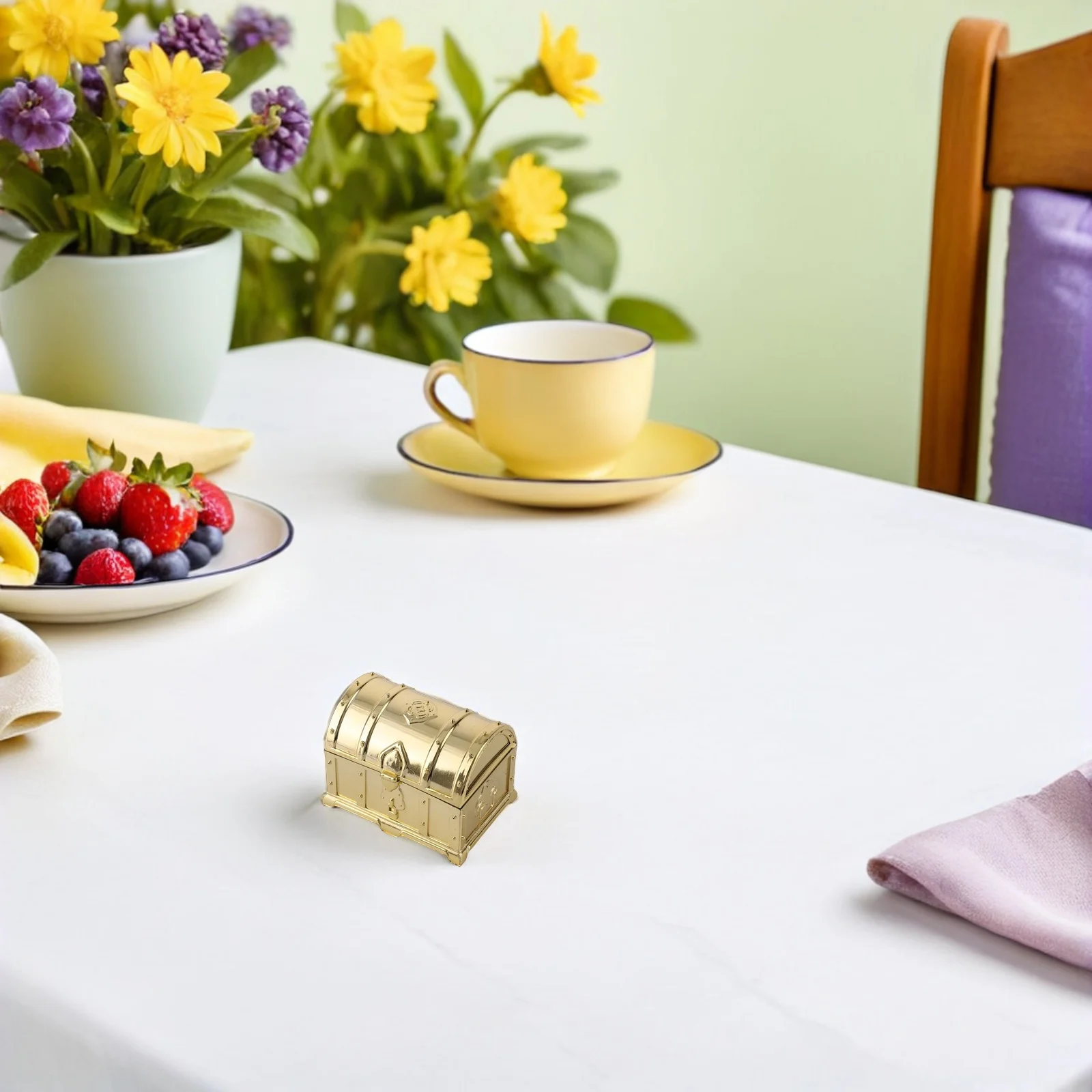 

12 PCS Pirate Candy Gift Box Treasure Chest for Mini Chests Christmas Halloween Party Favors Small Retro Boxes