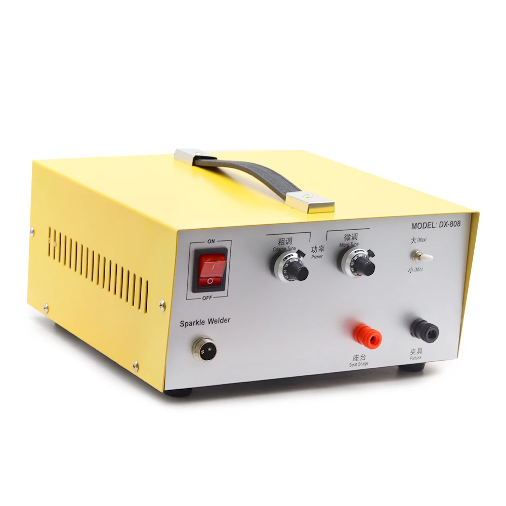 1pc DX-808 Pulse Spot Welder Gold Silver Platinum etc. Jewelry Welding Machine+Handheld Pulse spot welding handles