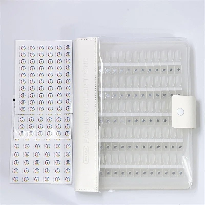Magnetic Tip Nail Art Swatch Book Nail Gel Polish Testing Manicure Color Chart Storage Separable Design acrylic display stand