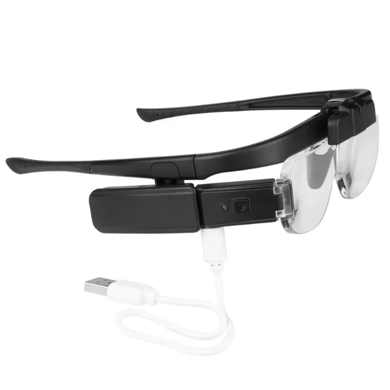 

Laminated magnifying glass for removable lenses, 1.5x 2X 2.5x charging head magnifying glass glasses