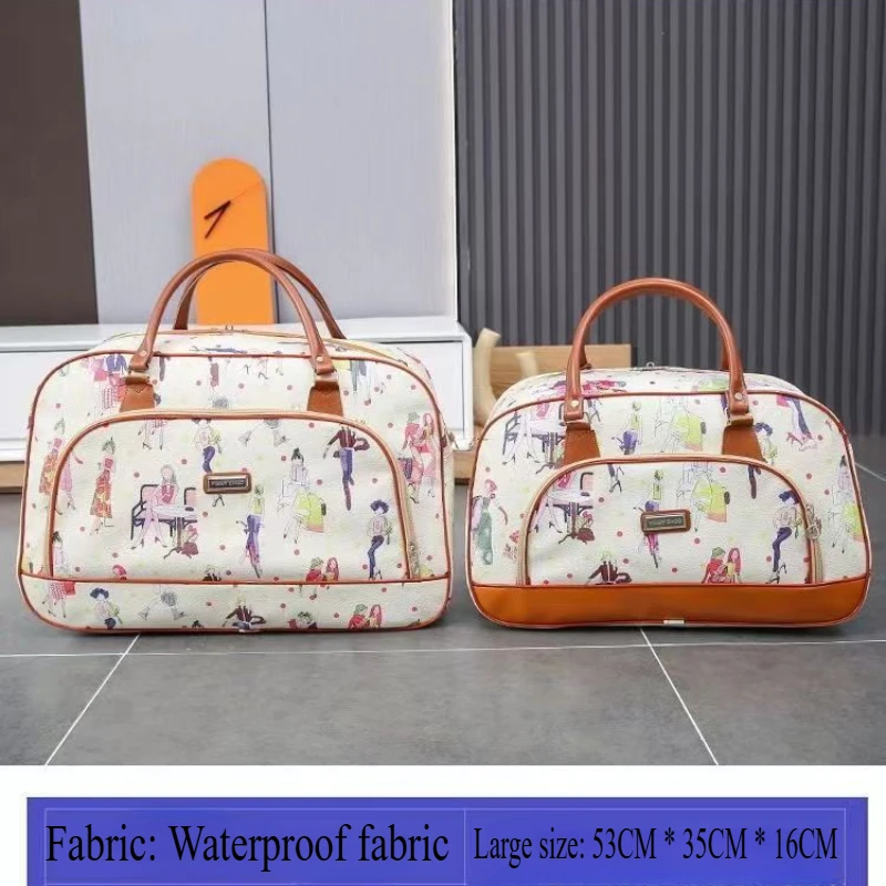 Ladies Large Capacity Fashion Handheld Travel Bag Waterproof Foldable Lightweight Women\'s Hand Carry Boarding Duffle