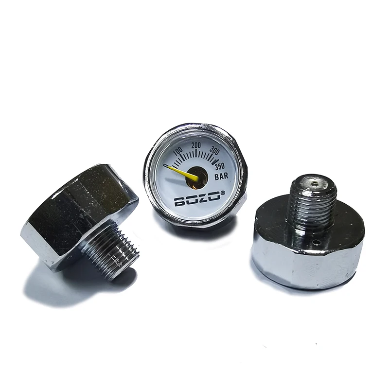 Mini 200bar 350bar Manometer Gauge 1inch 1/8NPT 1/8BSPP M10*1 High Pressure Hand Pump Diving Mountaineering