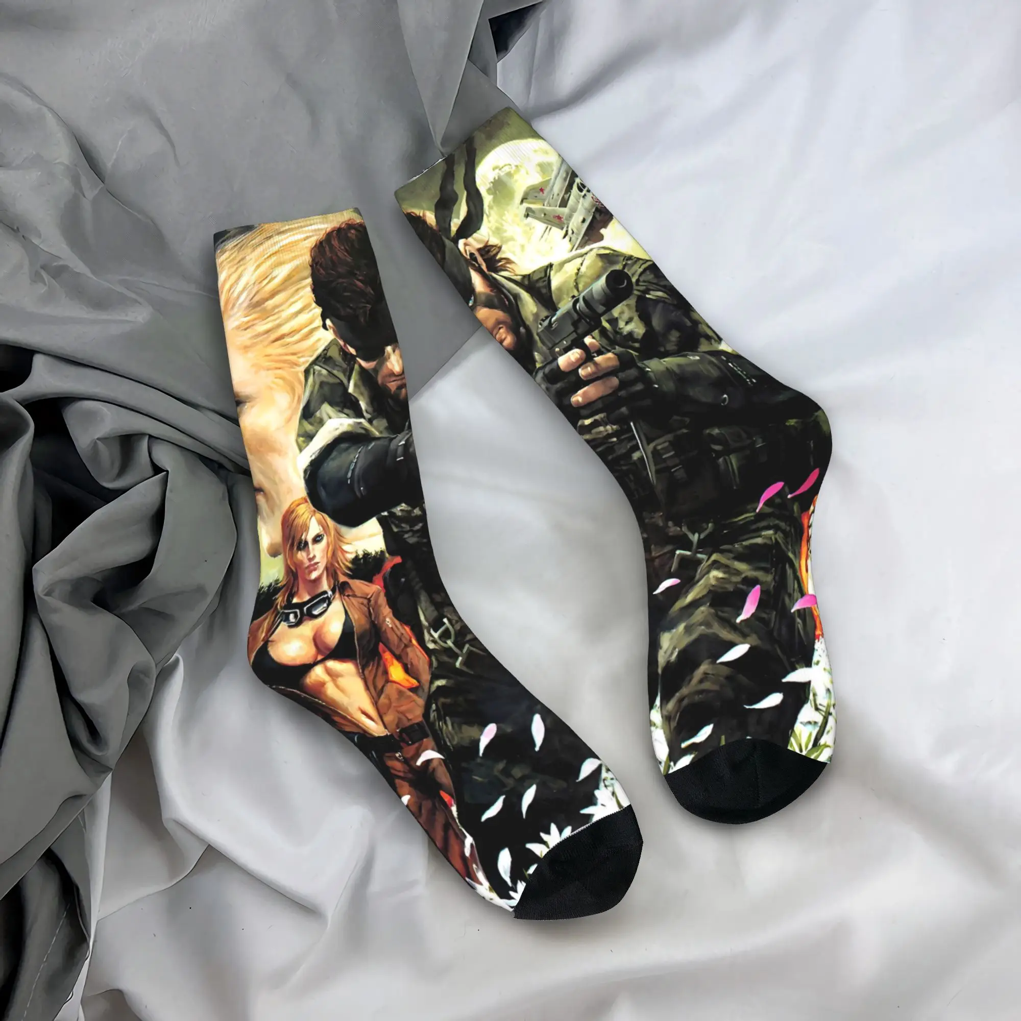 

Носки Metal Gear Solid 3 Snake Eater-bayingimg, корейские, зимние, противоскользящие, мужские, средней мягкости