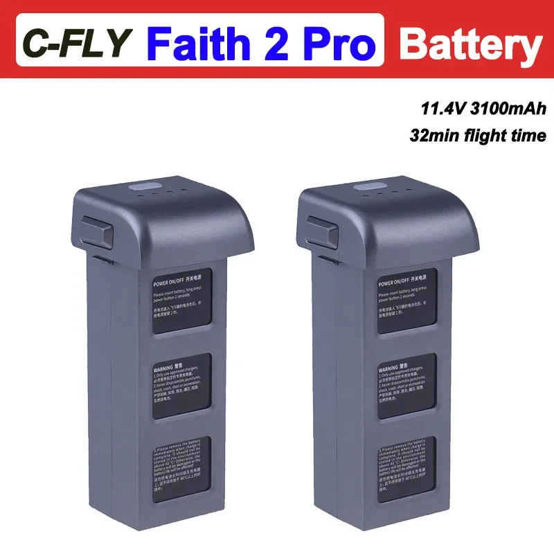 C-FLY Faith 2 Pro Battery Original Battery 11.4V 3100mAh 32min Flight Time Faith2 Pro Drone Battery Spare Accessories Parts