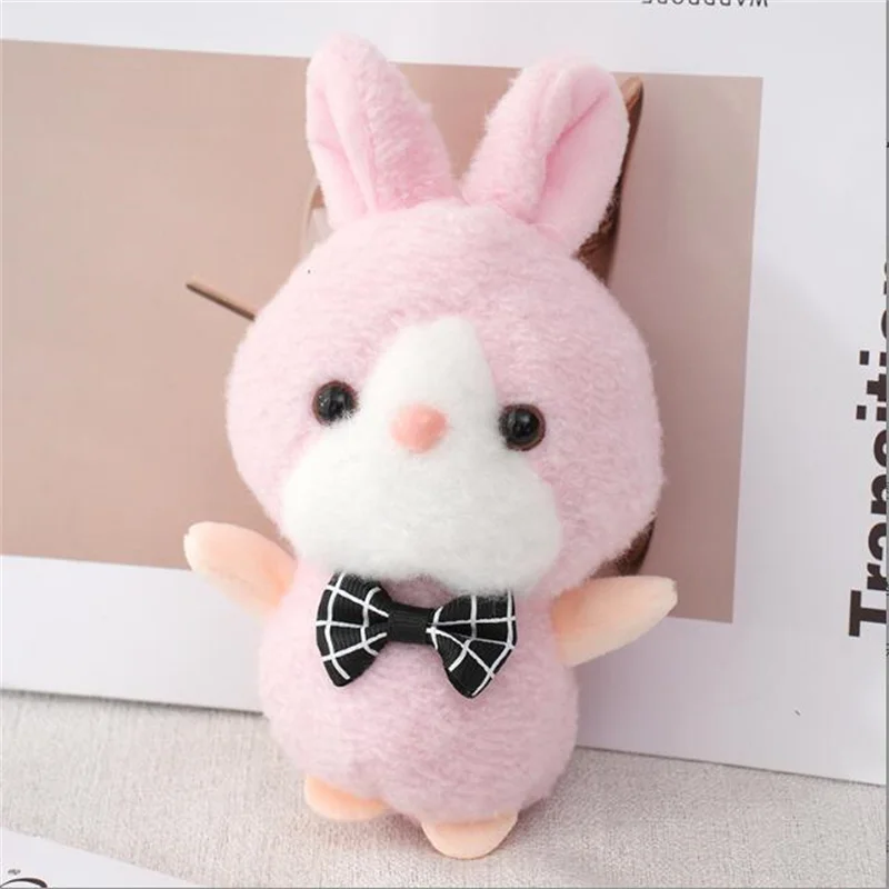 Size 12 Cm Cute Rabbit Plush Toy Stuffed Bunny Doll To Send Girls Birthday Gift Rag Doll Chritmas Small Present 3 Color