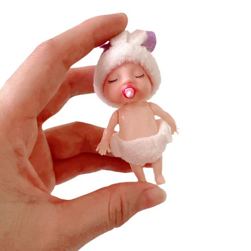 1 unidad de muñecos de elfos de conejo simulado para dormir con brazos móviles simulados y piernas, accesorios en miniatura para casa de muñecas