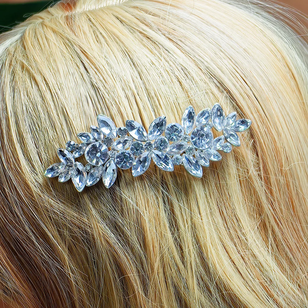 Dreamy Crystal Hair Comb para casamento, nupcial