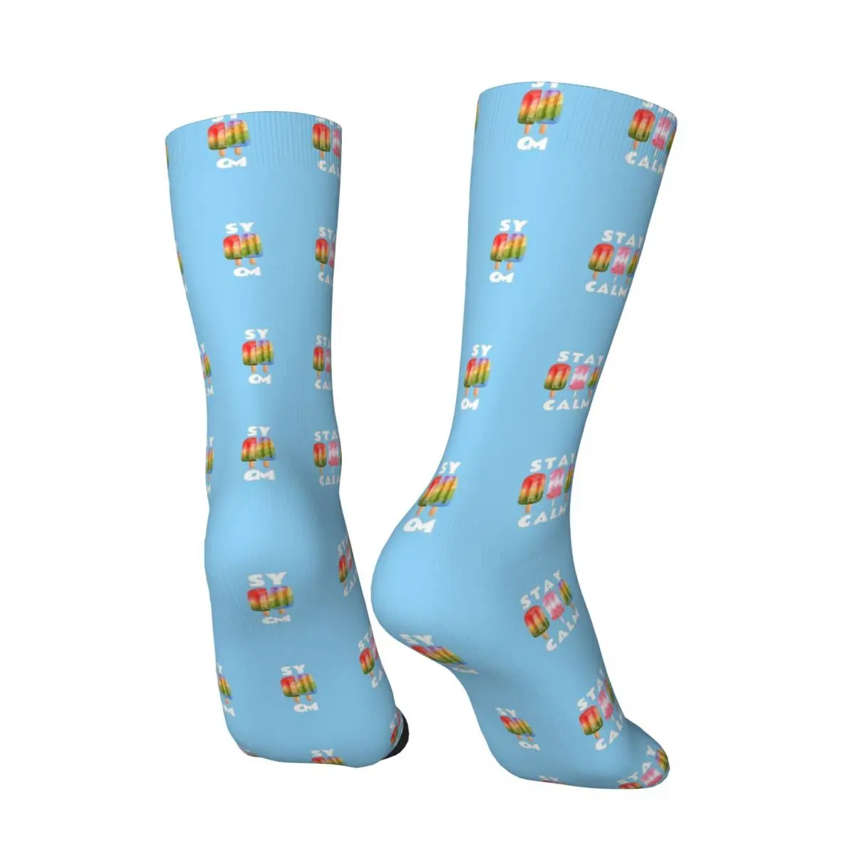 Retro Ice Cream Crazy Men's compression Socks Unisex A must-have for summer Harajuku Pattern Printed Funny Happy Crew Sock Boys