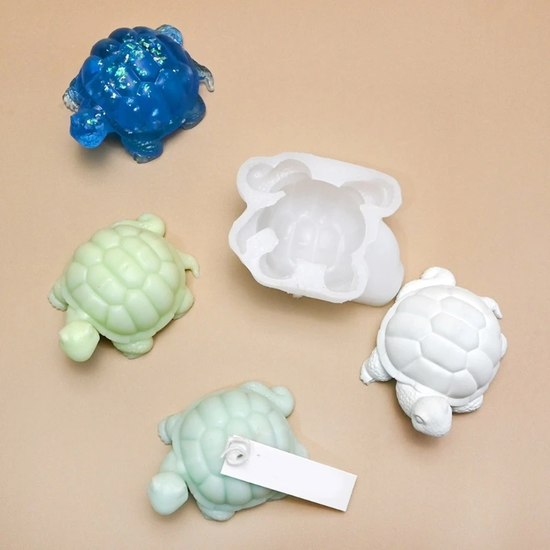 Silicone Crafting Moulds Turtles Figurine Molds Desk Ornaments Molds Jewelry Accessories Jewelry Hand-Making Tool