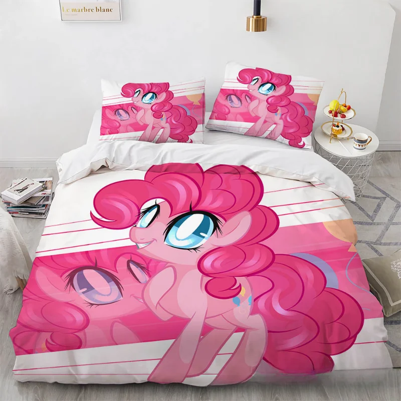 My Little Pony Bedding Set Quilt Cover Pillowcase Anime Twilight Sparkle Decor Bed Spead Bedroom Duvet Cover Bedding Suit Gift