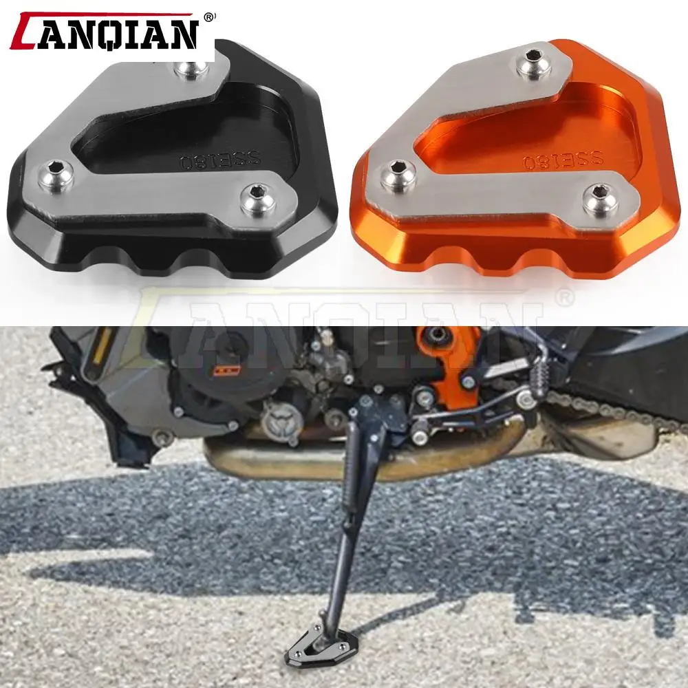 

Motorcycle Accessories For 1290 SuperDuke GT 2016 2017 2018 CNC Aluminium Flat Foot Side Stand Enlarge Extension Kickstand Plate