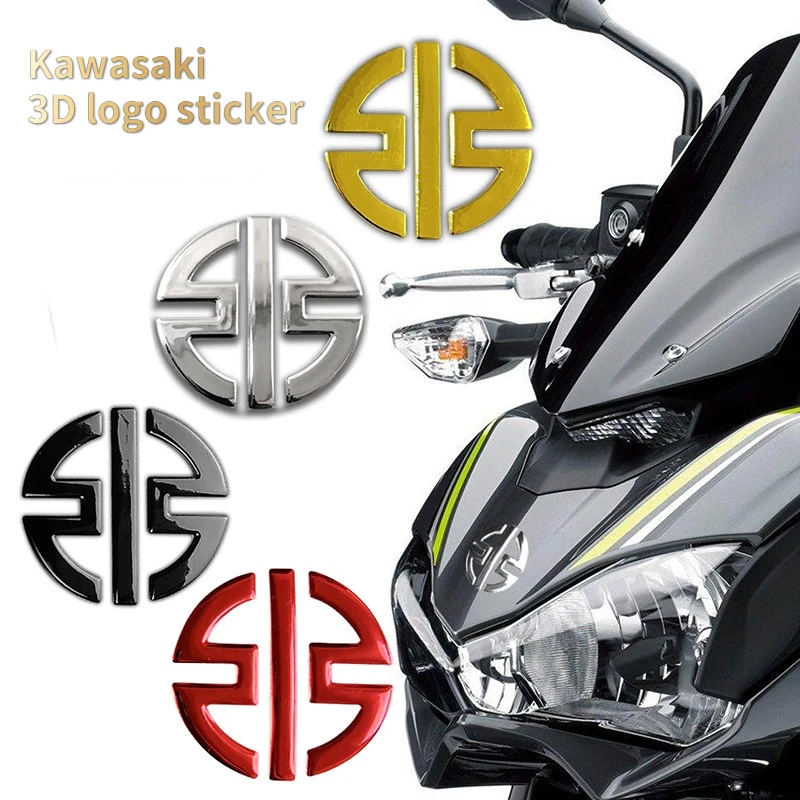 3D Motorcycle Logo Stickers Emblem Badge Decal Tank Wheel for Kawasaki Z800 Z900 Z650 H2 H2R Motorcycle head sticker Accessoires