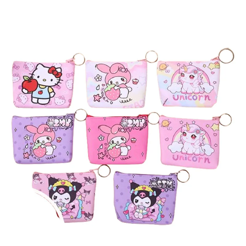 

Hello kitty Kuromi Wallet pendant version with an Instagram style, featuring creative designs featuring cute cartoon characters