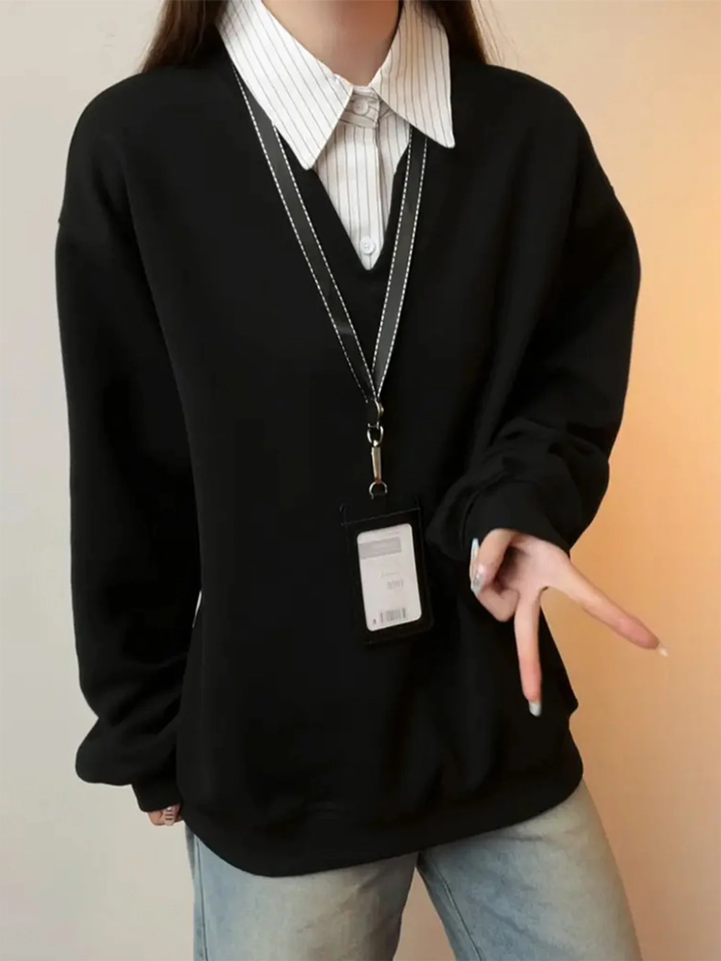 

Мужская толстовка High-Awaren Bla с американским воротником-стойкой, весенний дизайн, премиум-класс, повседневный стиль